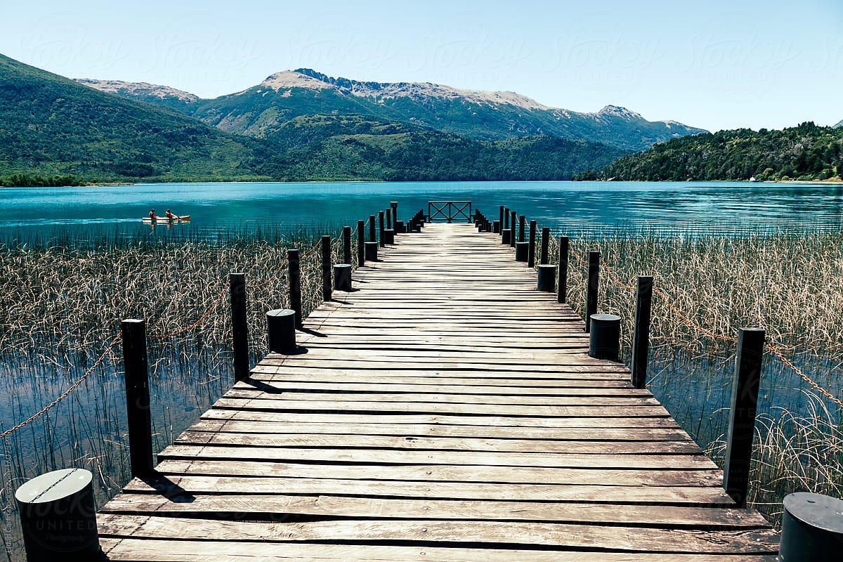 Lake Pier in Tronador Area Patagonia Argentina