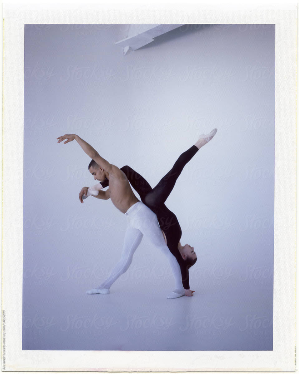 Performer balancing with ballet partner