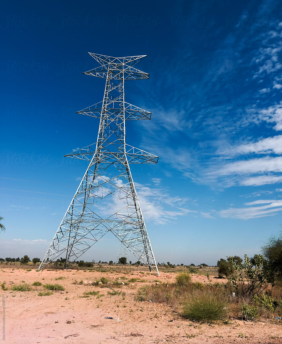 Pylons in Rajasthan, India