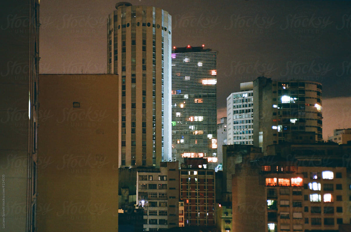 Skyline in the center of the city of São Paulo, Brazil