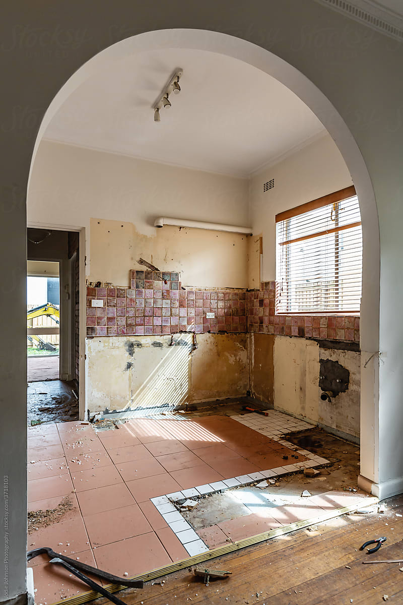 Kitchen renovation demolition
