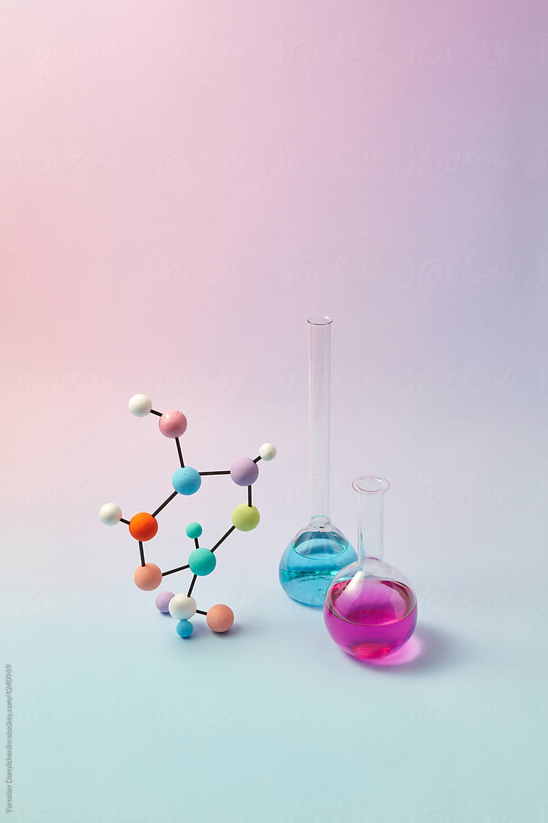 Test tubes and molecule