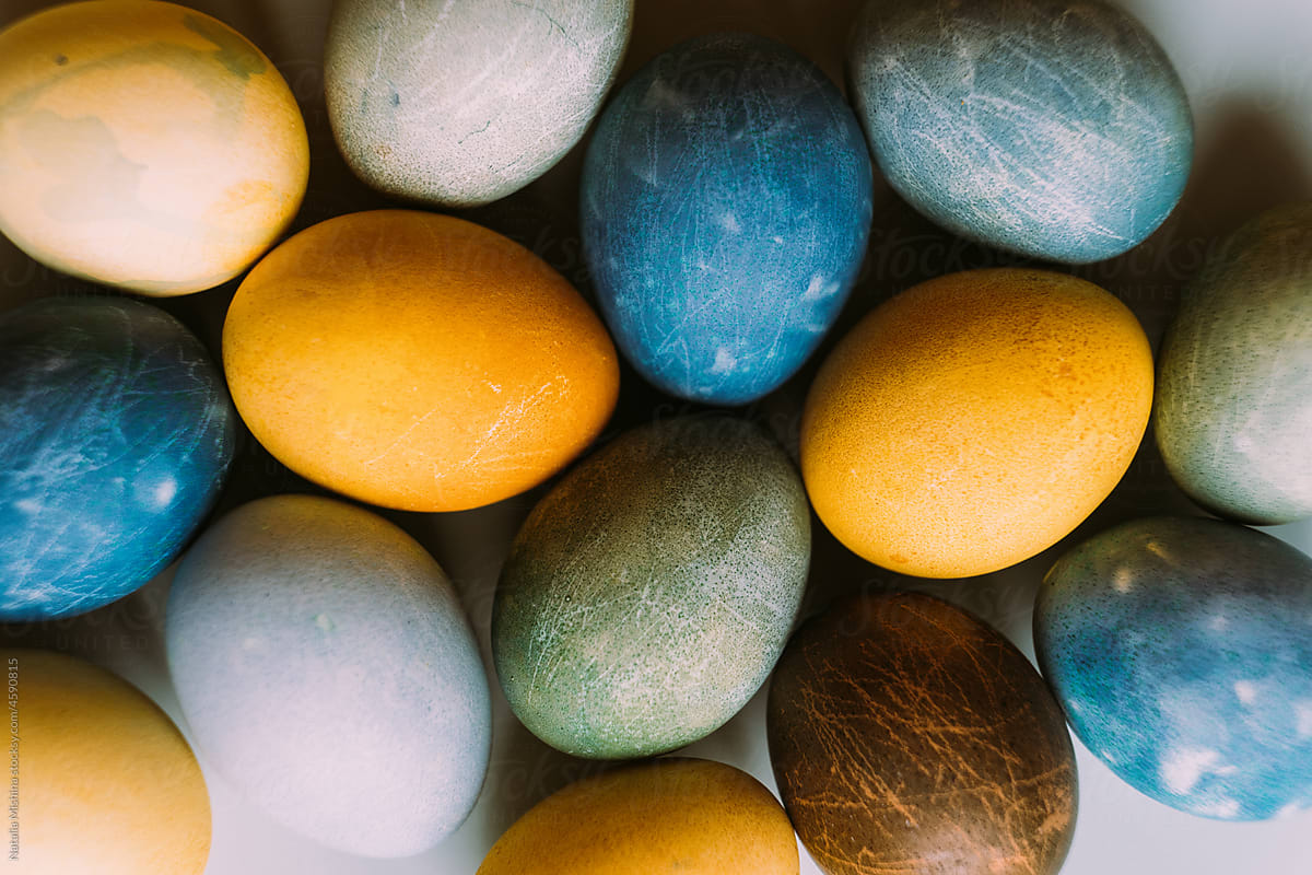 Traditional Easter eggs.
