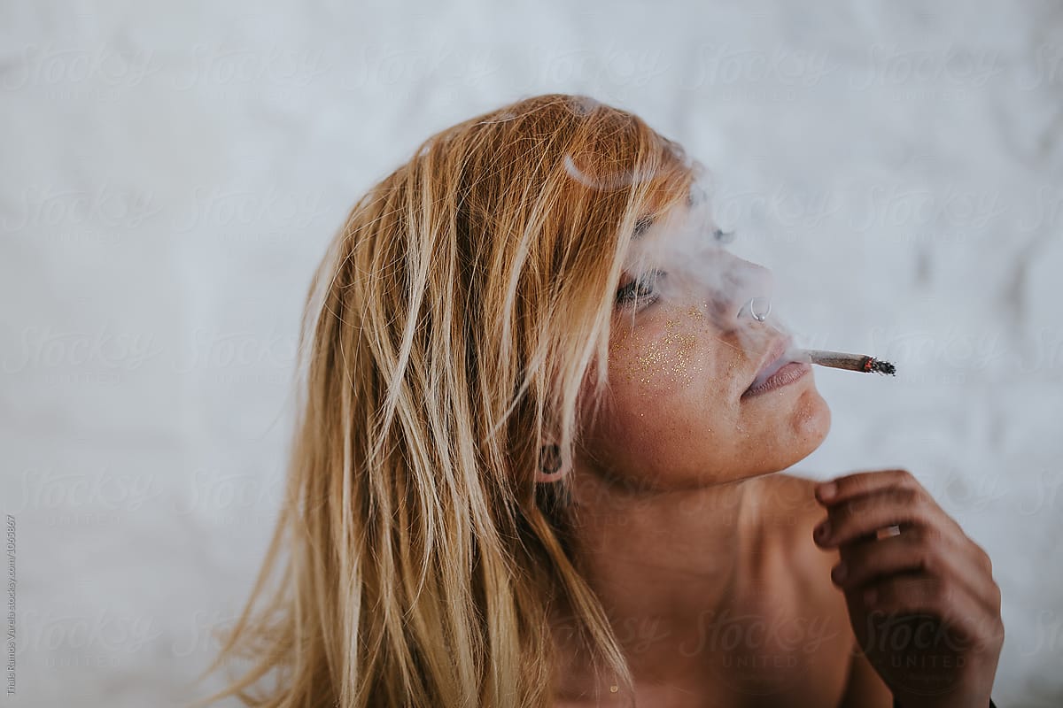 smoking woman