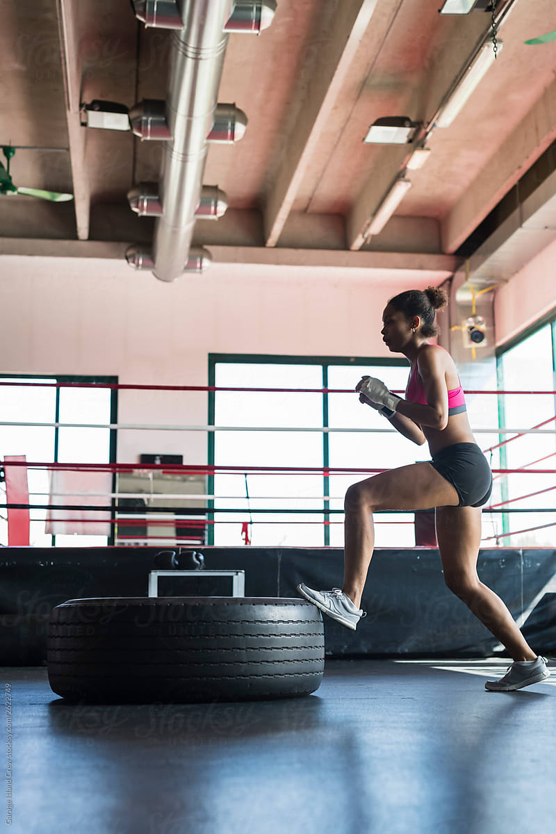 Young, Fit Woman Working In The Gym by Stocksy Contributor