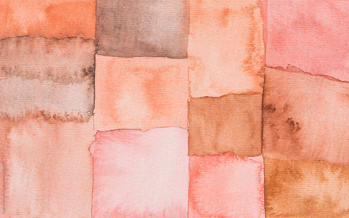 Abstract Watercolor Pattern Pink