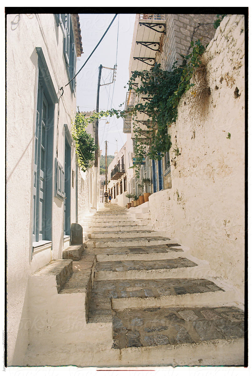 Narrow Alley in Hydra, Greece
