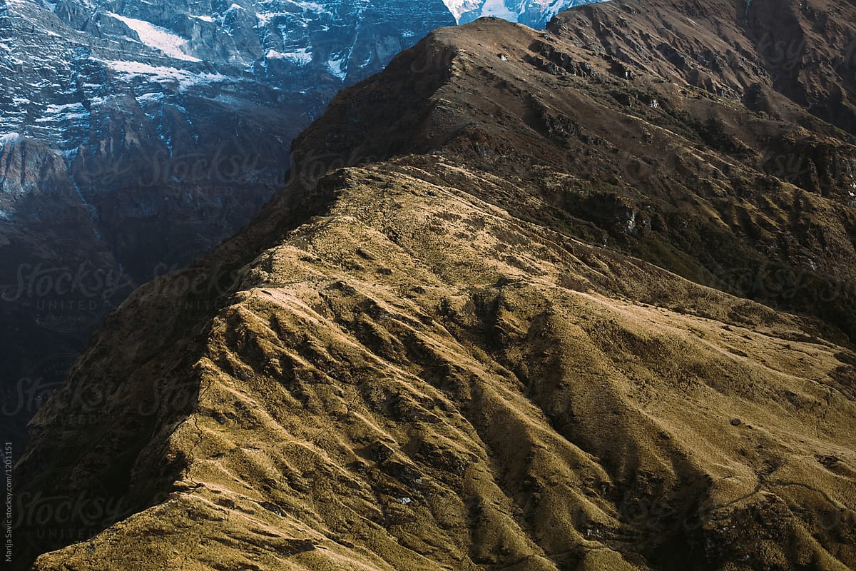Aerial View of Annapurna Himalayan Range, Nepal