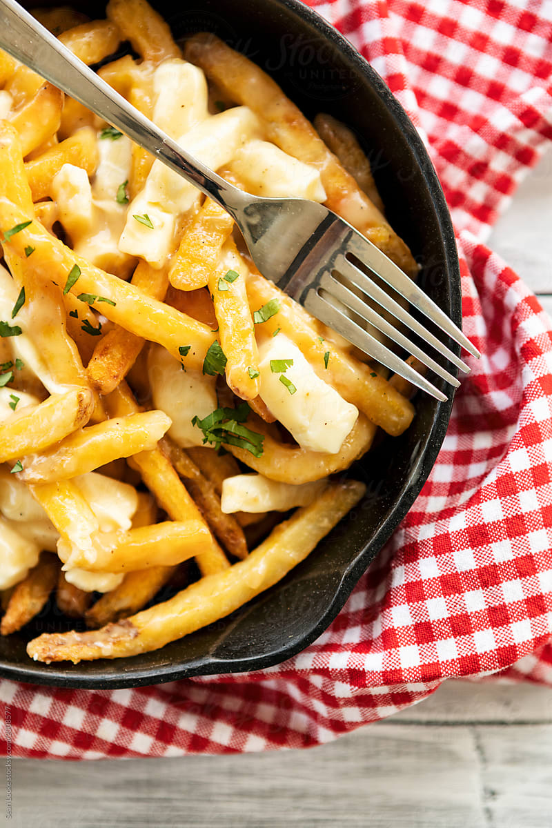 Canadian Poutine In Cast Iron Pan