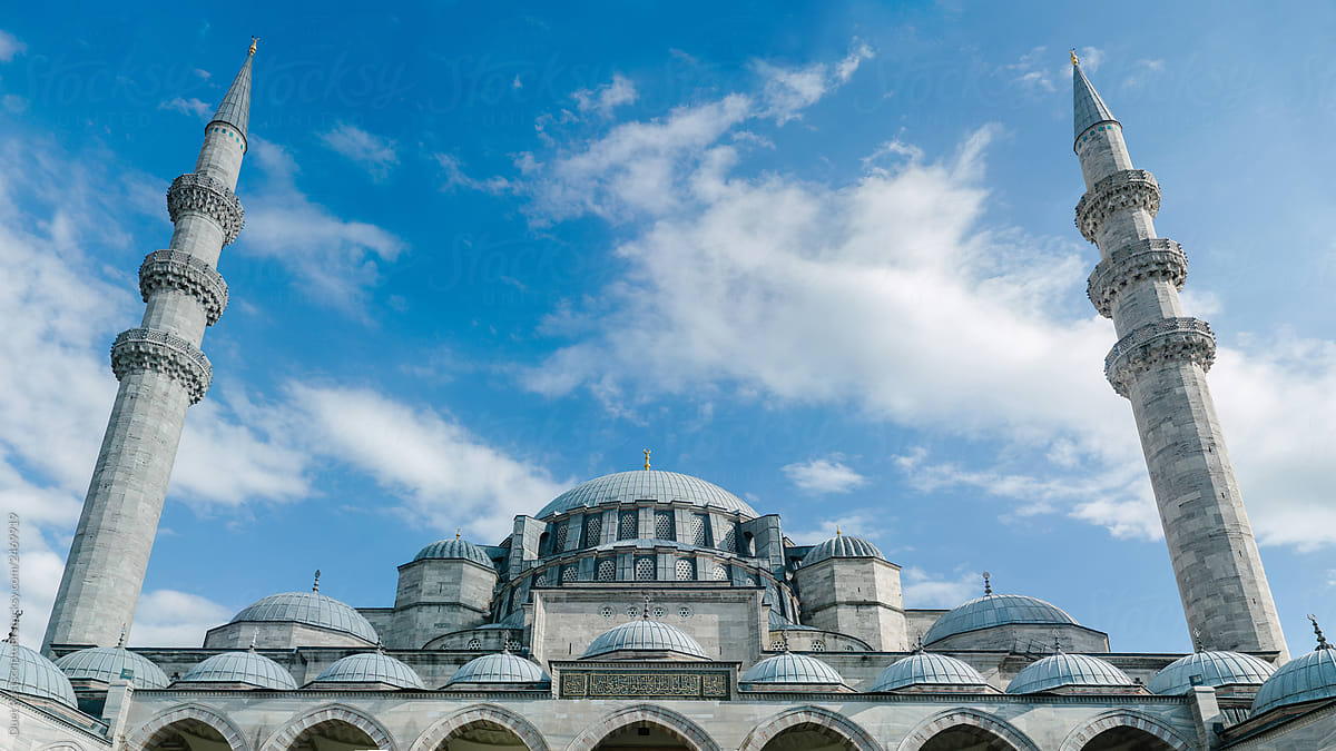 The mosque Suleiman in Istanbul.