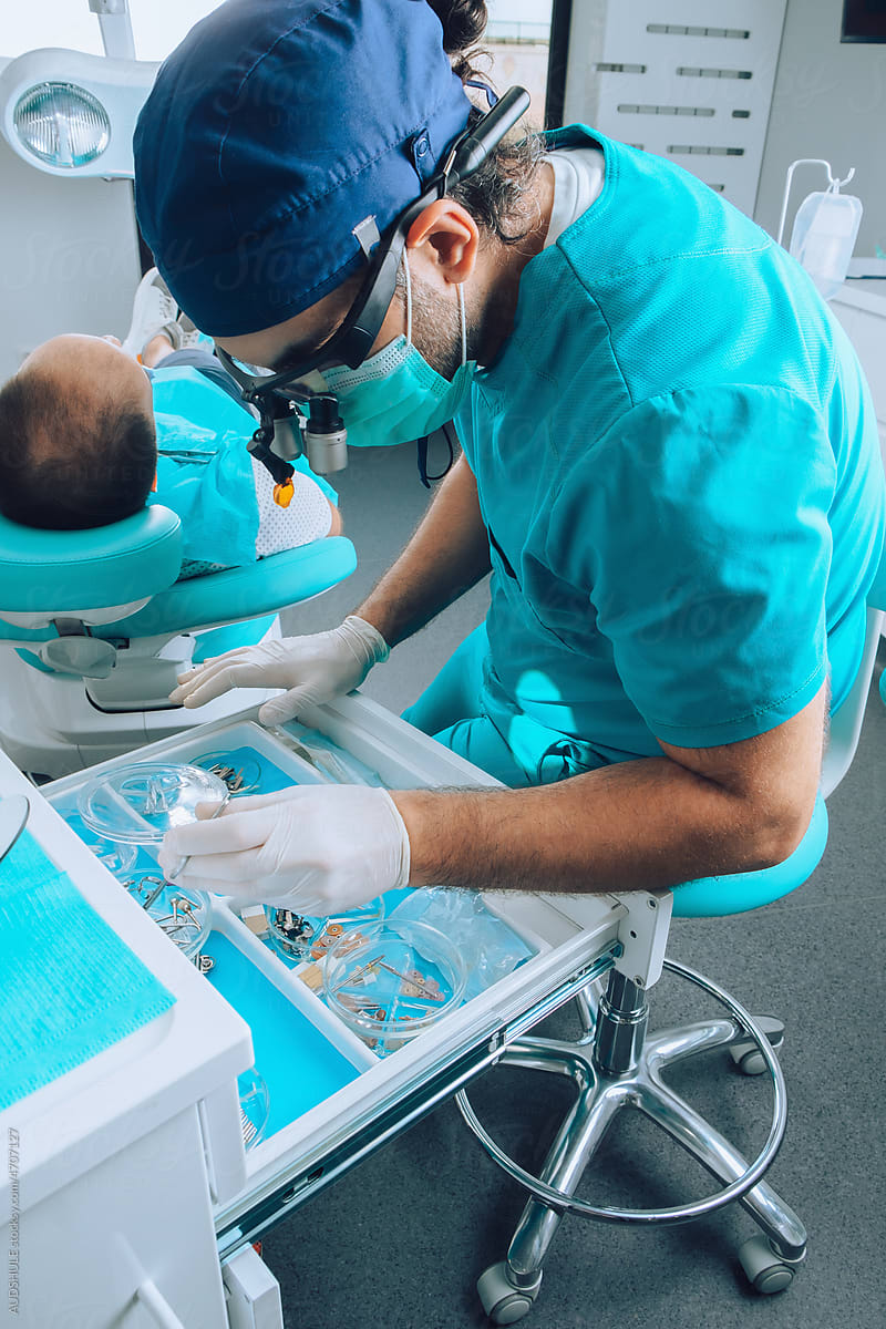 Dental Surgeon in operating room