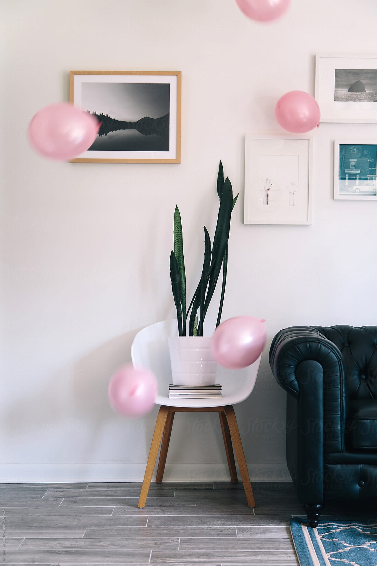Home Interior with Balloons