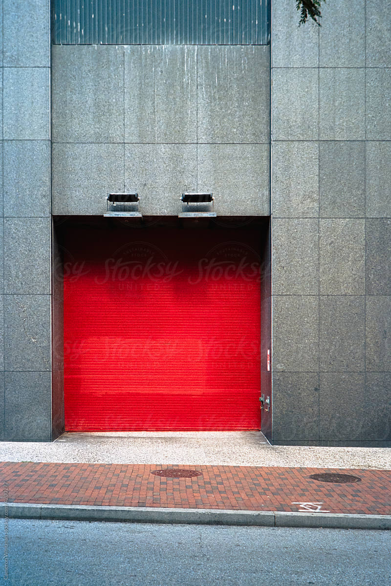 Red Loading Door