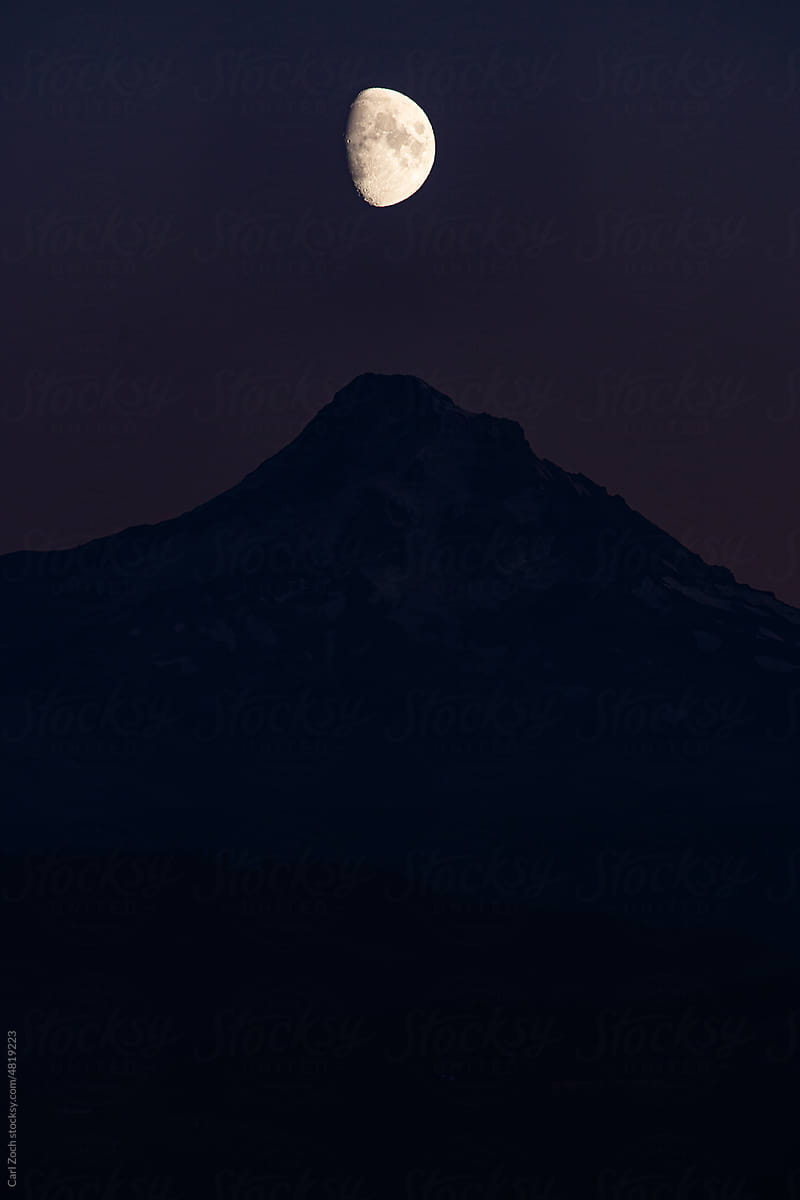 Mount Hood Moonrise