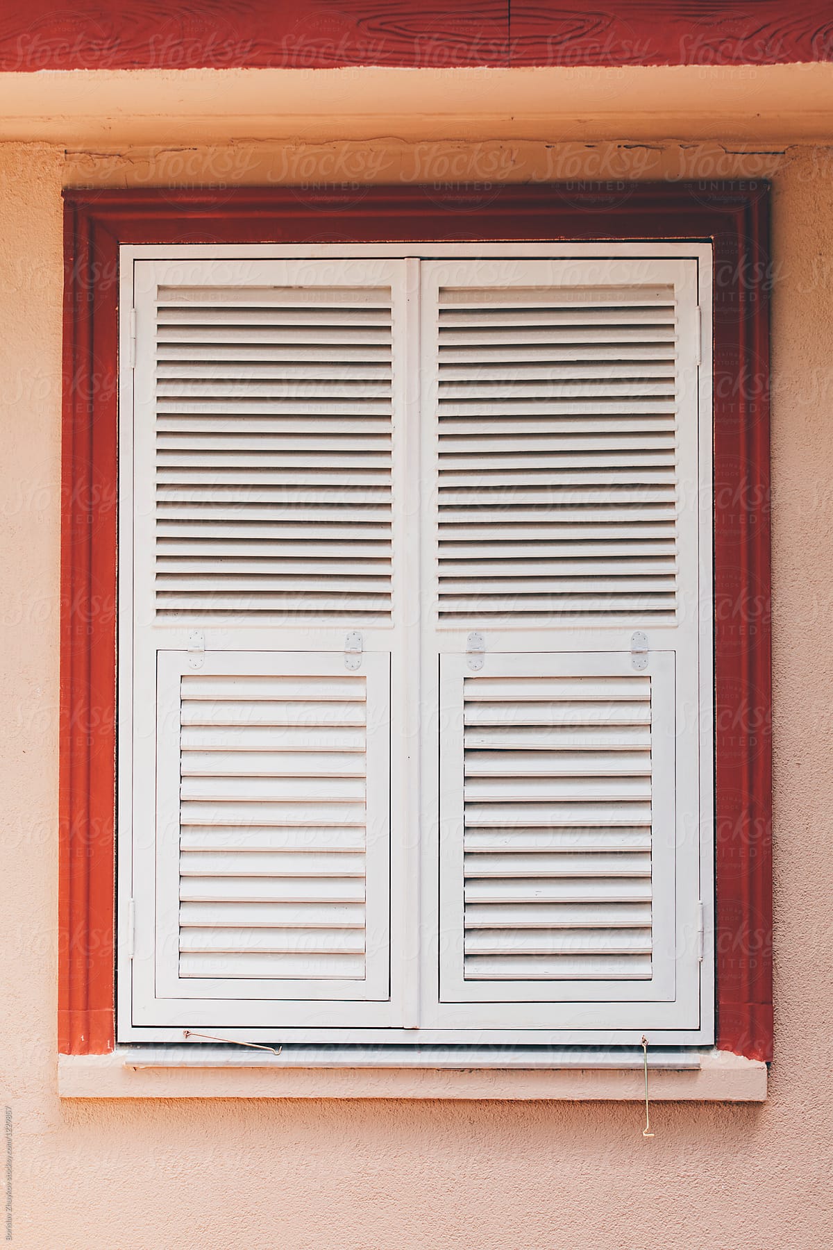 Wooden window shutter