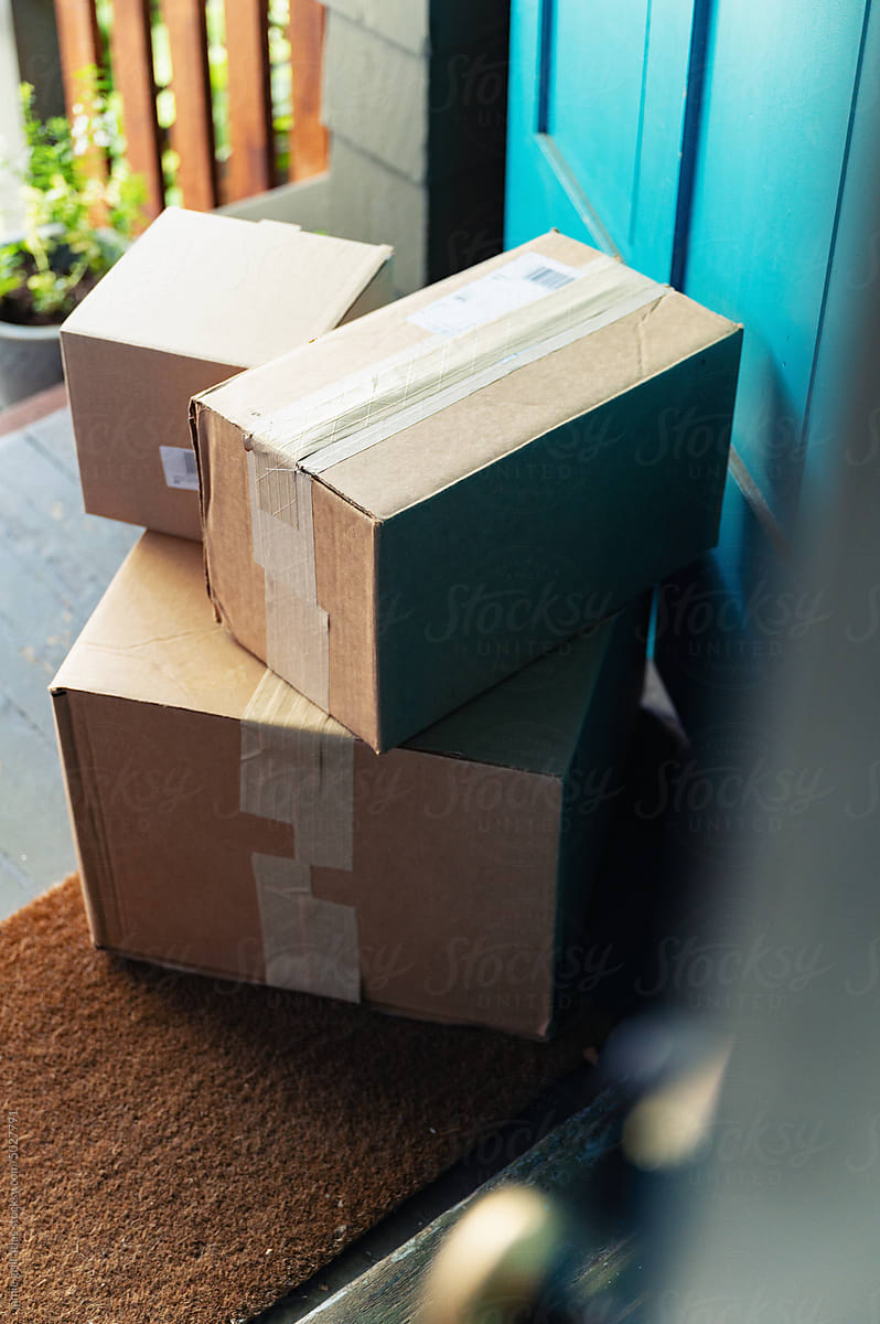 Stack of Packages on your Doorstep
