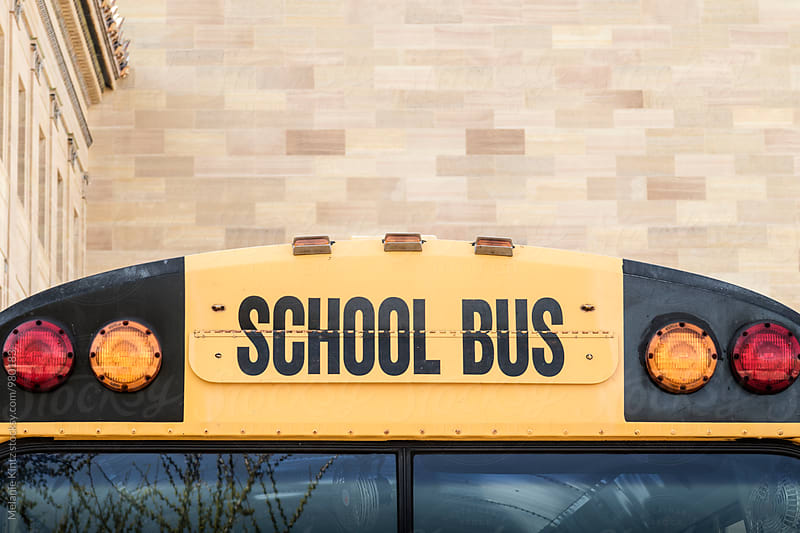 Detail of a school bus