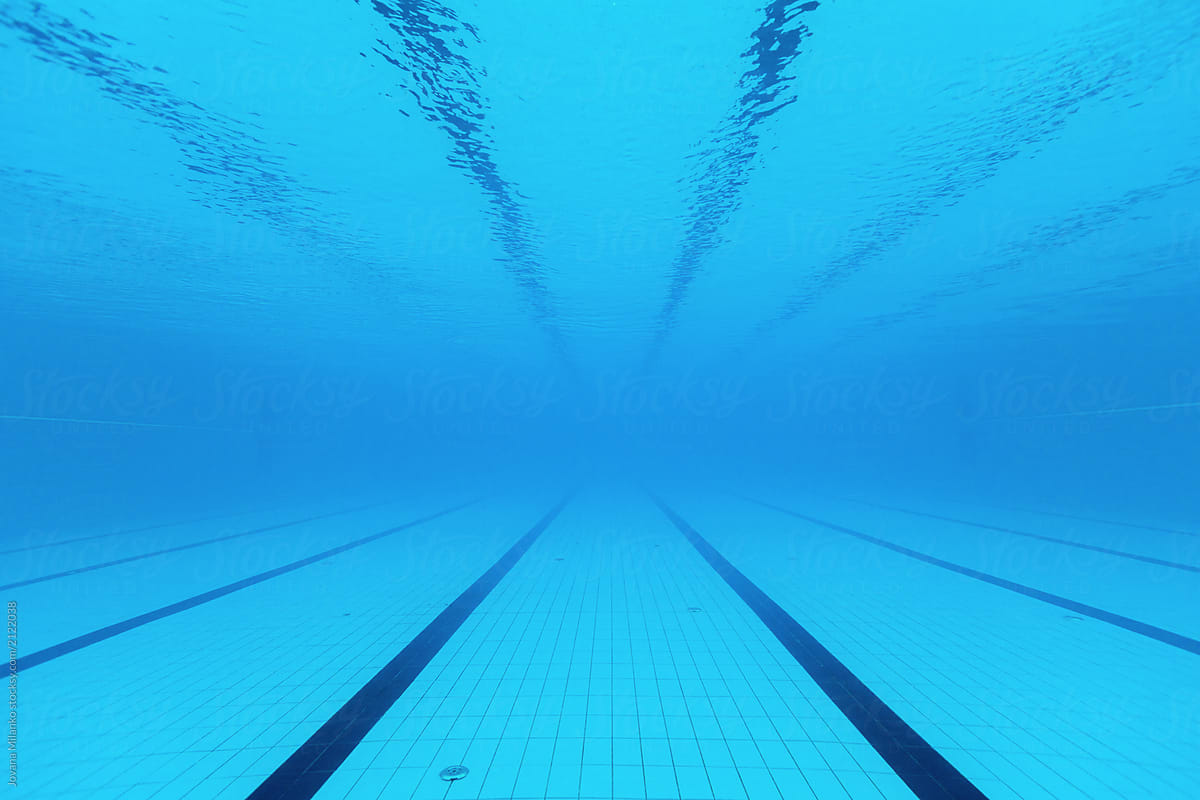 Underwater View Of A Swimming Pool Por Jovana Milanko Swimming Pool
