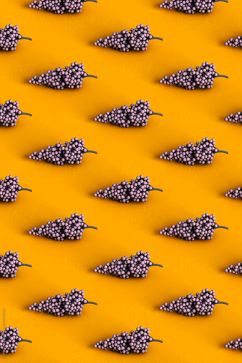 isometric pattern of grapes