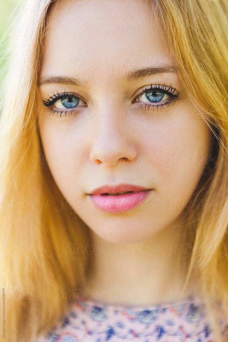 Beautiful Teenage Girl Portrait By Giorgio Magini