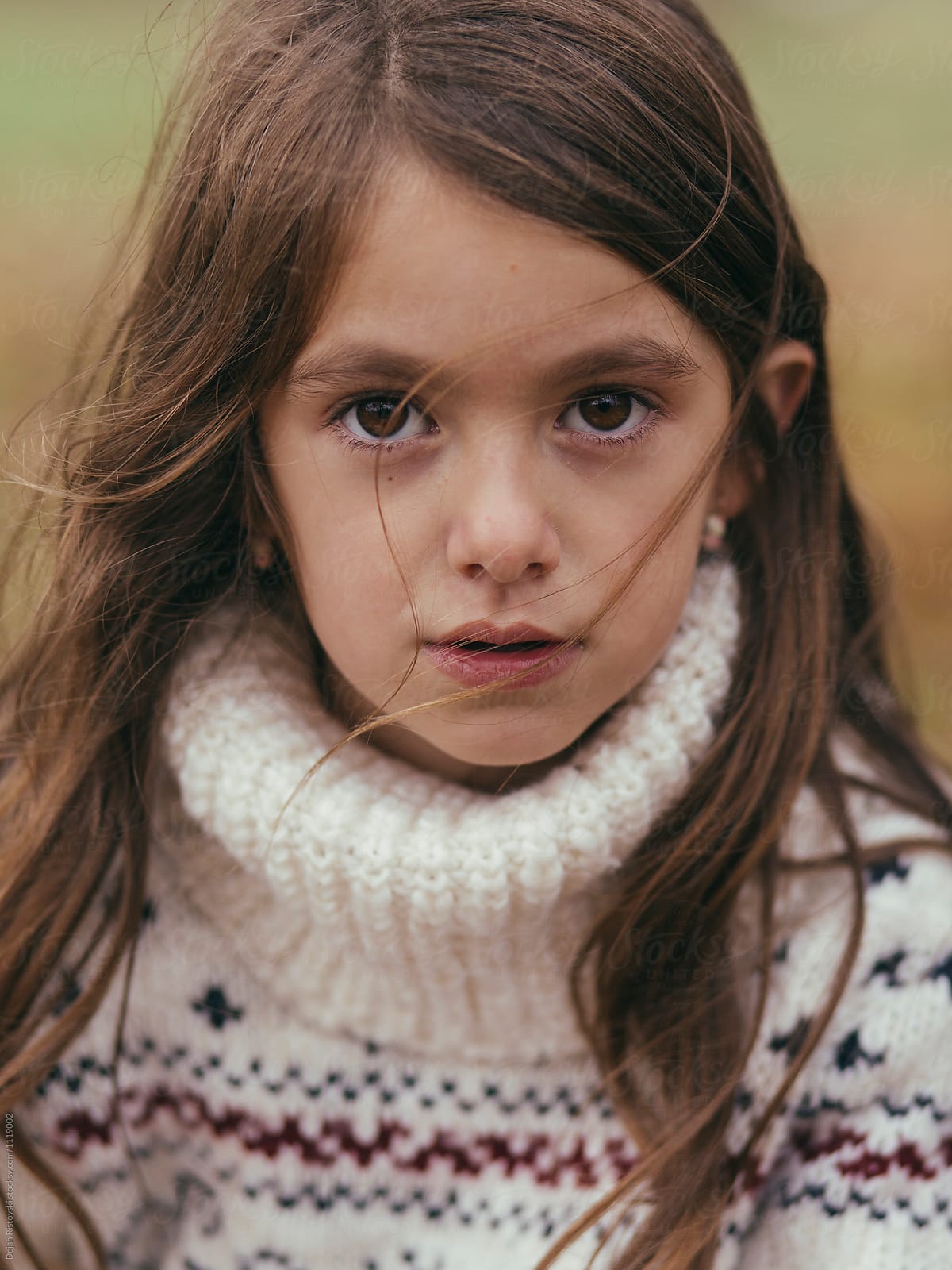 Winter Portrait Of A Beautiful Girl By Dejan Ristovski