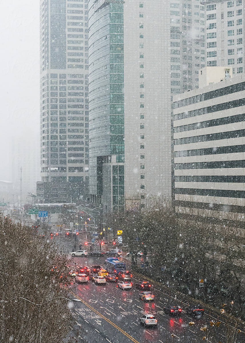 Winter Cityscape in Seoul