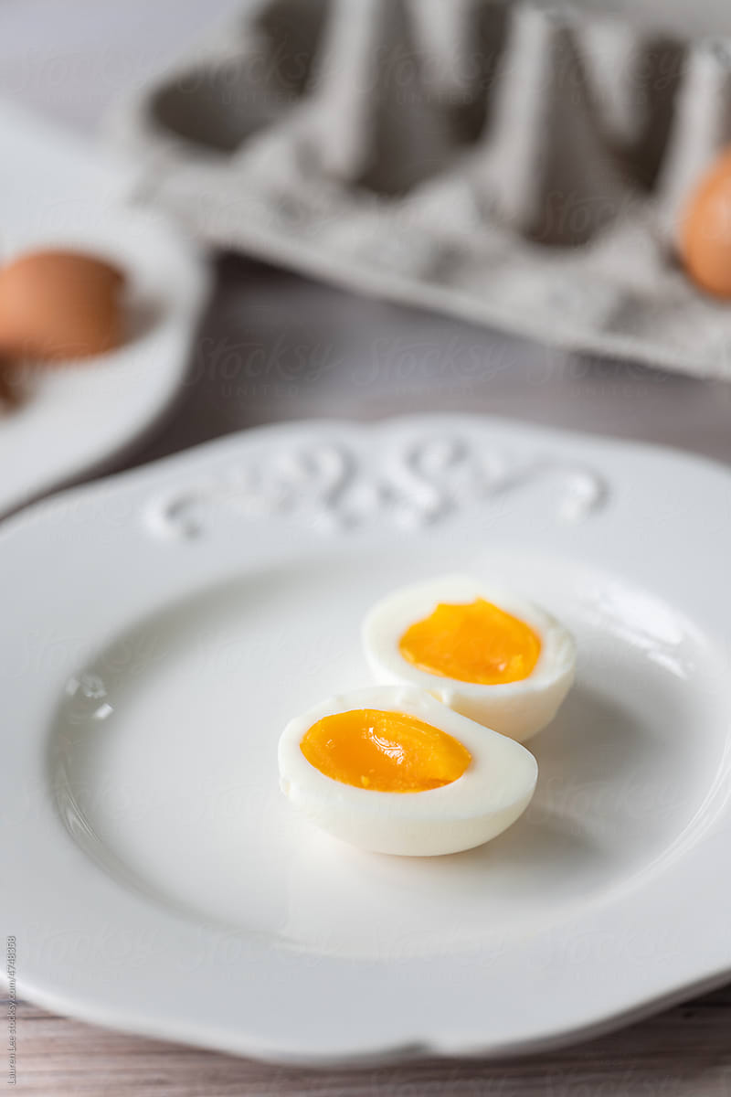 Eggs on countertop