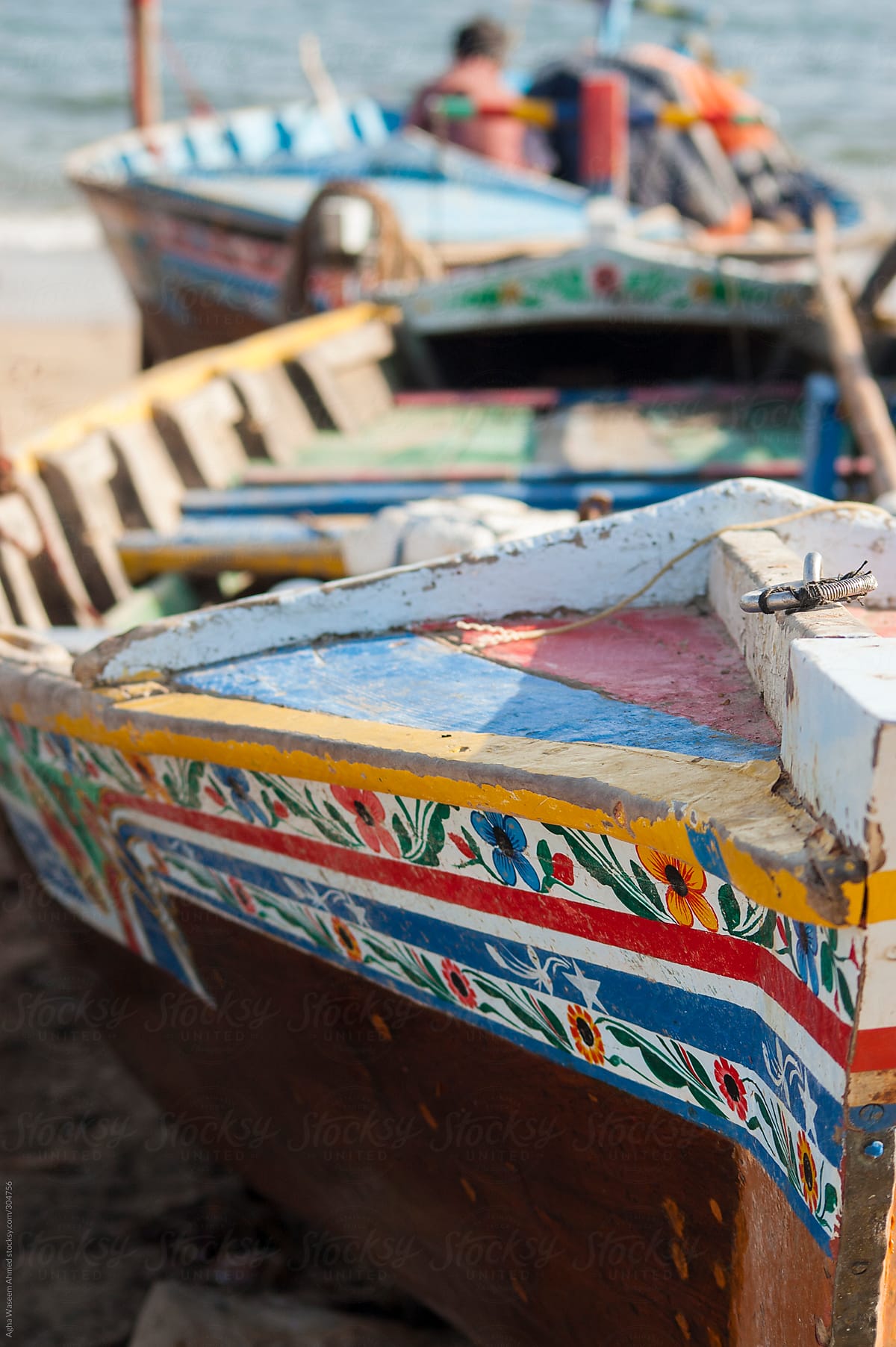 Fishing boat at Karachi Beach.