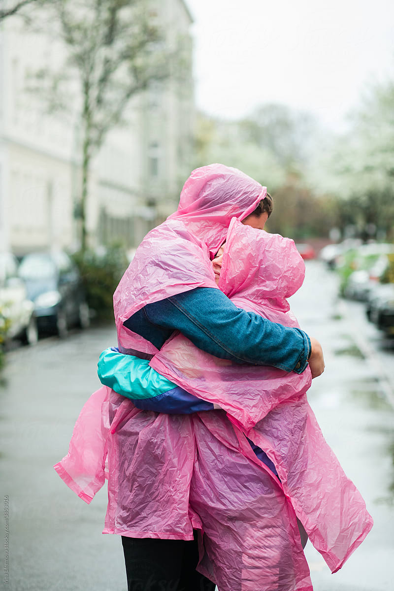 Pink wrapped up embrace