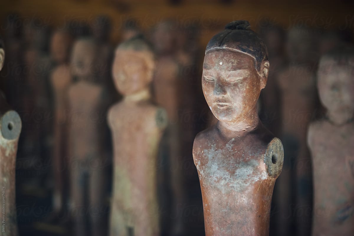 Small terra-cotta figures from Xian China