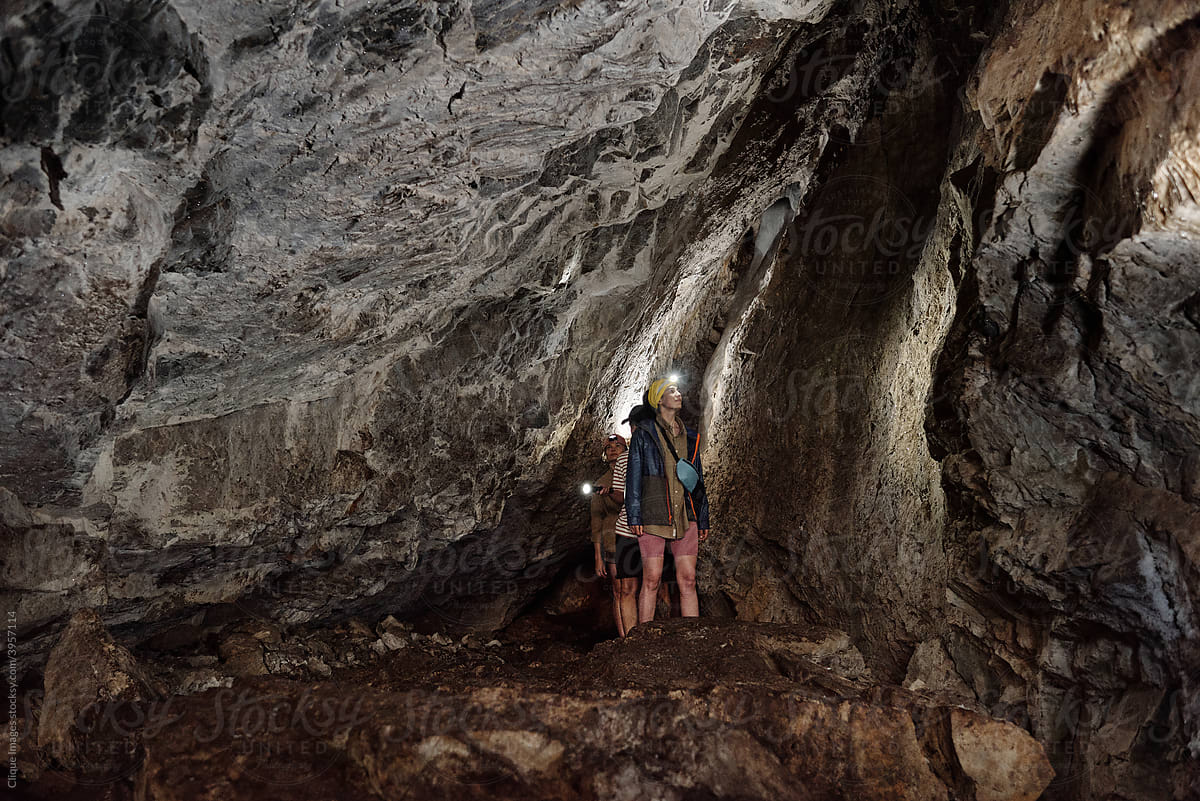 Travelers In Mountain Cave