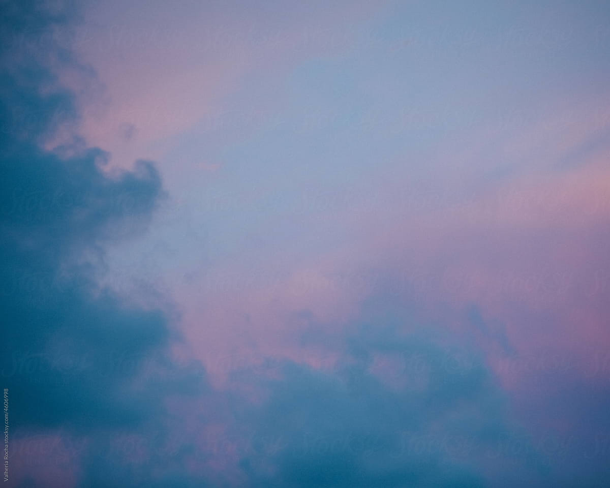 blue and purple clouds