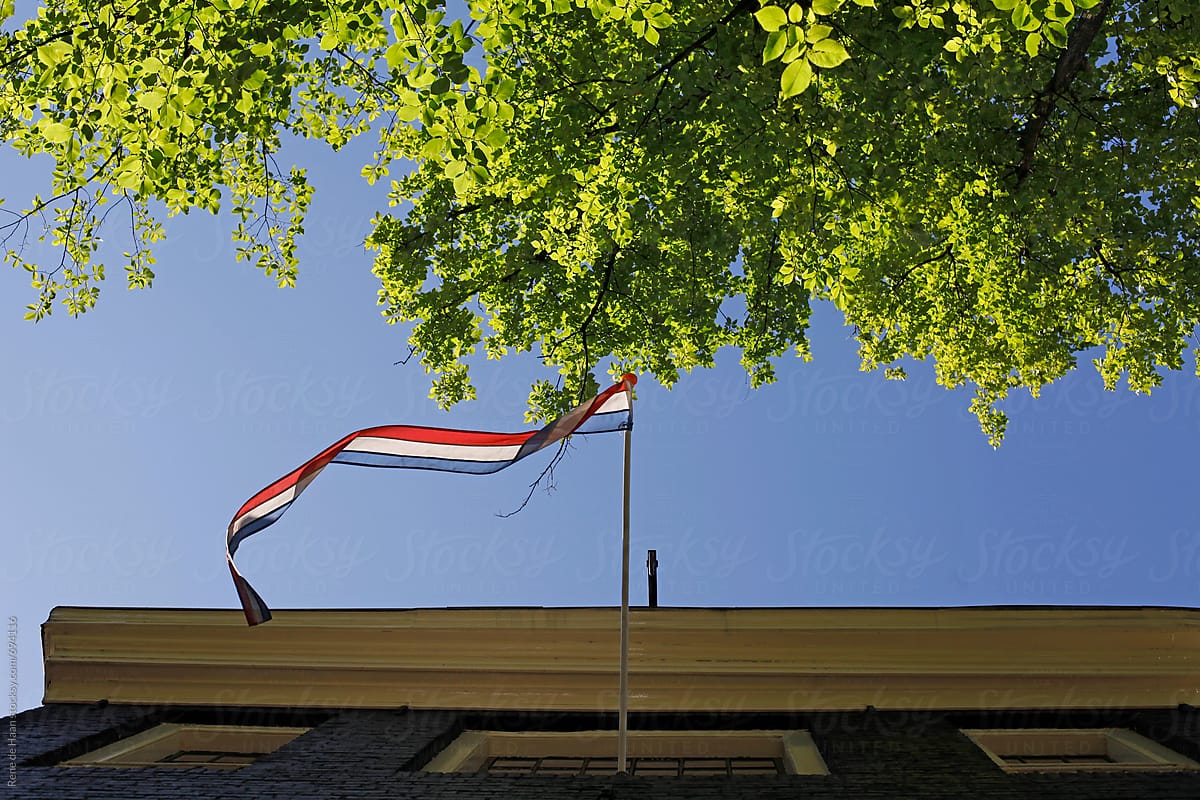 dutch flag on building