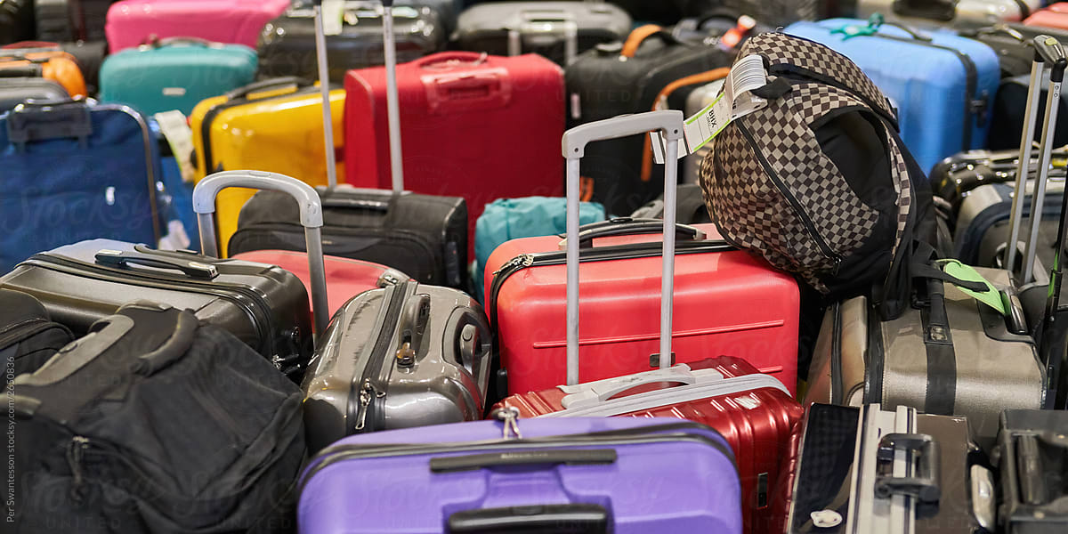 Travel: suitcases at the airport. Travel luggage