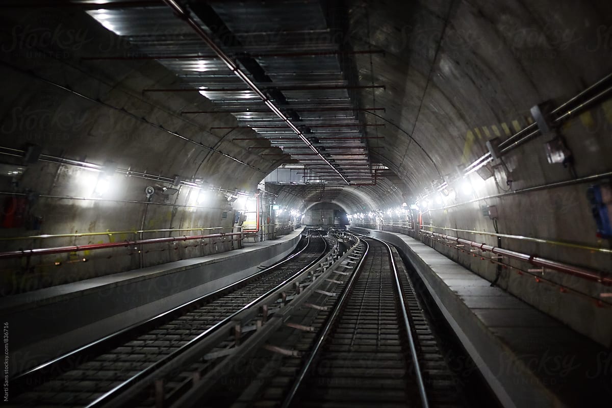 Empty tube tunnel
