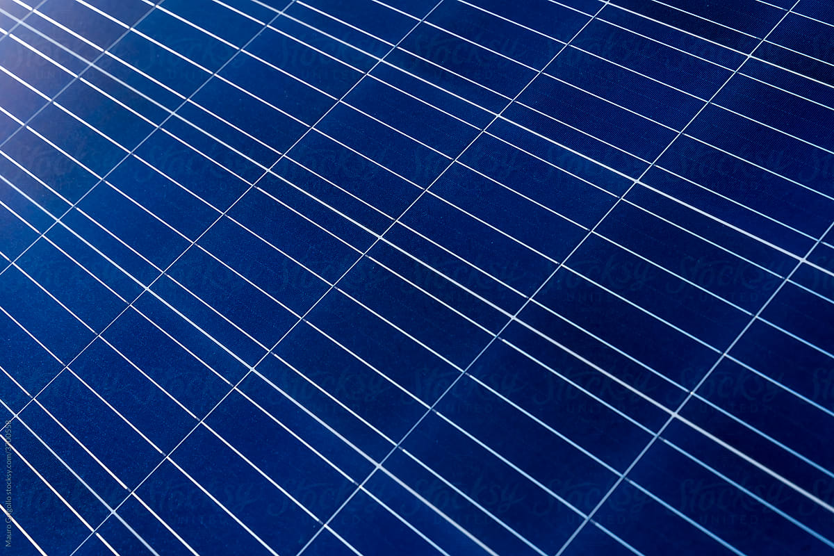 Detail of a photovoltaic panel
