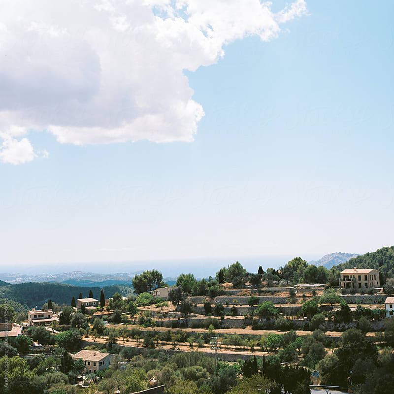 A view of a villa in Majorca