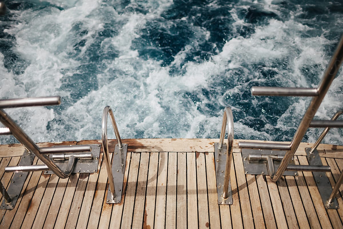 Back of a yacht\'s deck