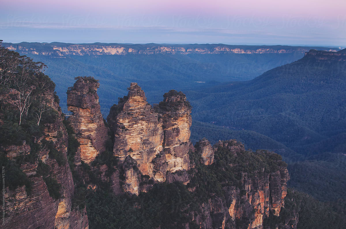 Blue Mountains at dusk
