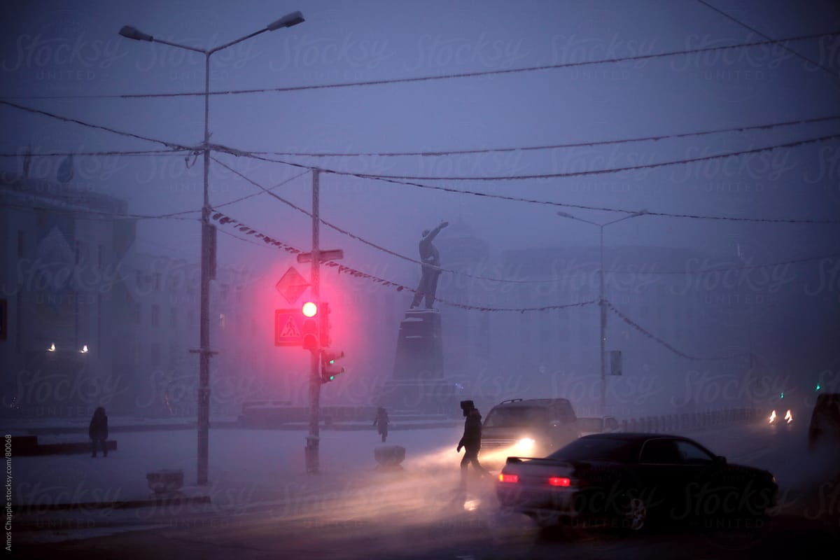 Centre of Yakutia in winter.