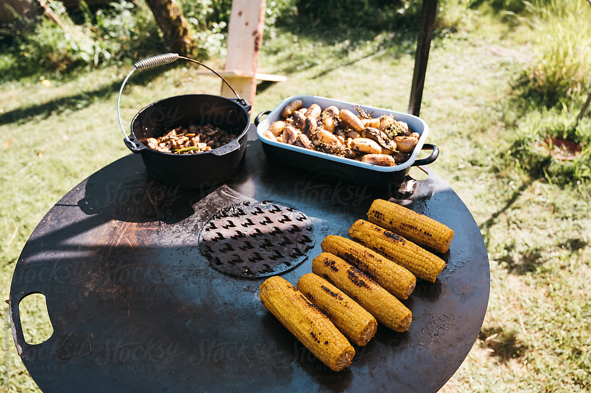 Food: Barbecue in the garden