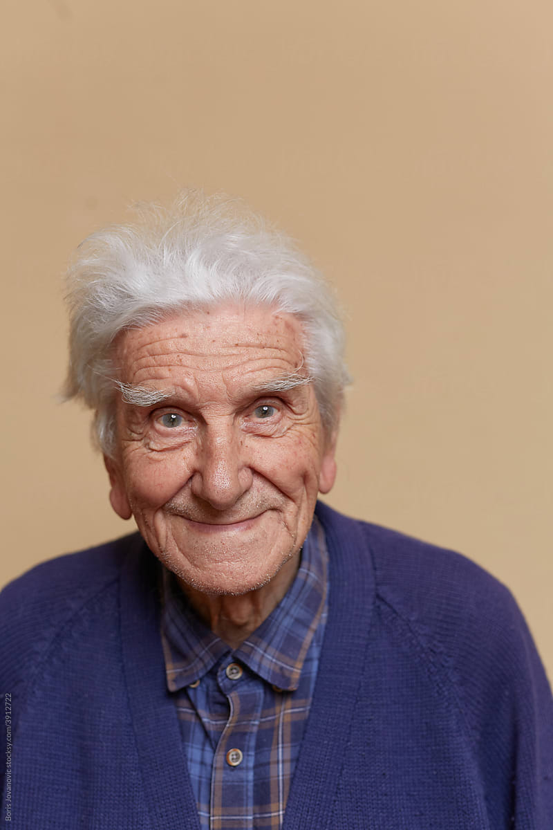 Portrait Of Joyful Senior Man