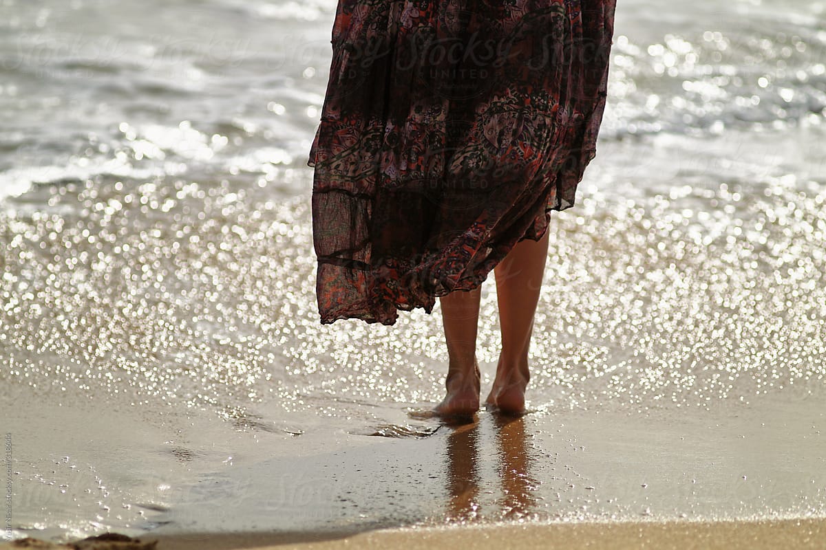 Young Woman Walking On The Beach Del Colaborador De Stocksy Yasir Nisar Stocksy