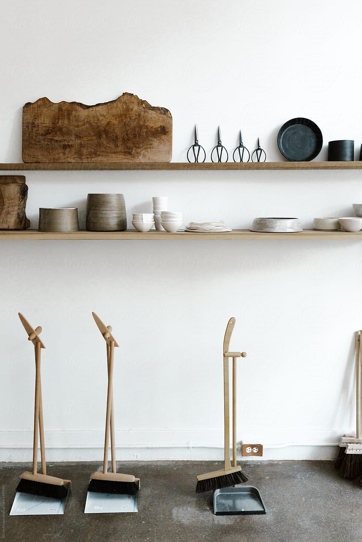 Curated Minimal Home Goods, Home Goods Shelves