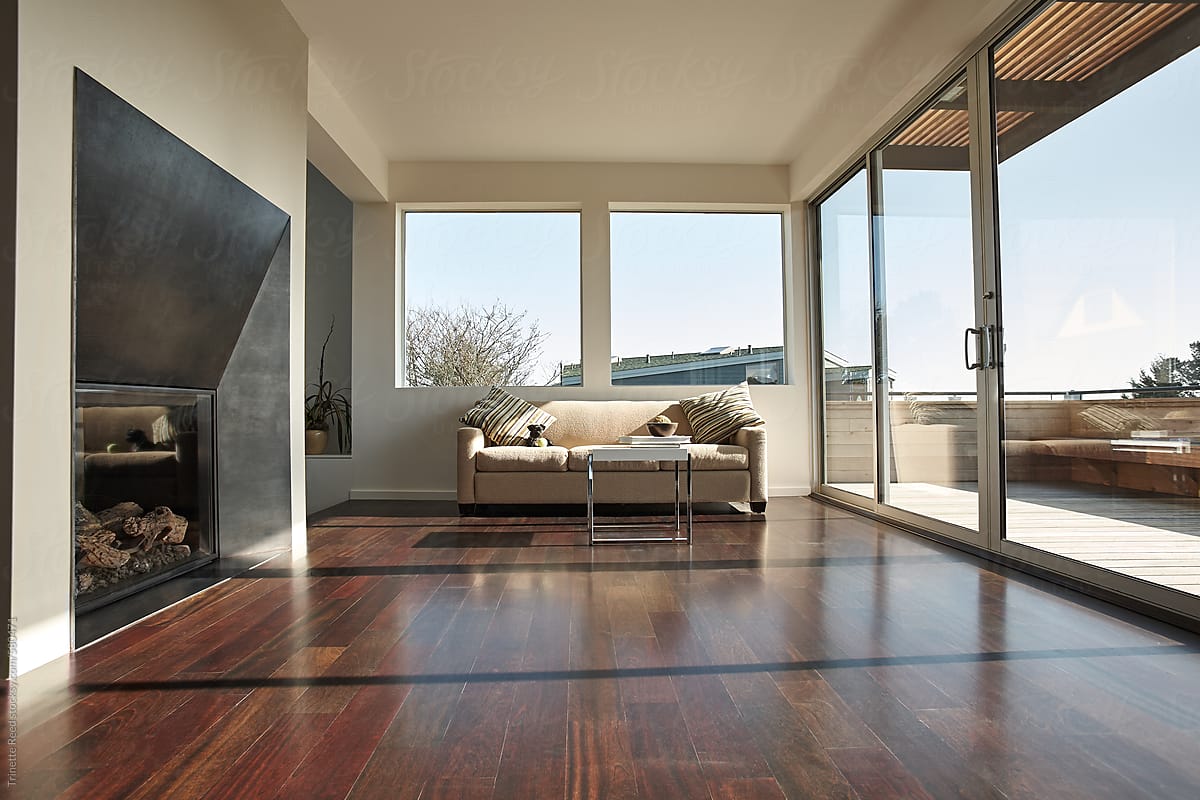 Modern design living room in luxury home