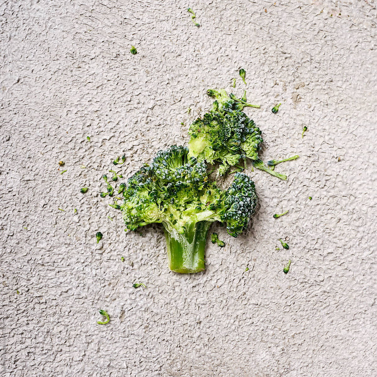 smashed frozen broccoli
