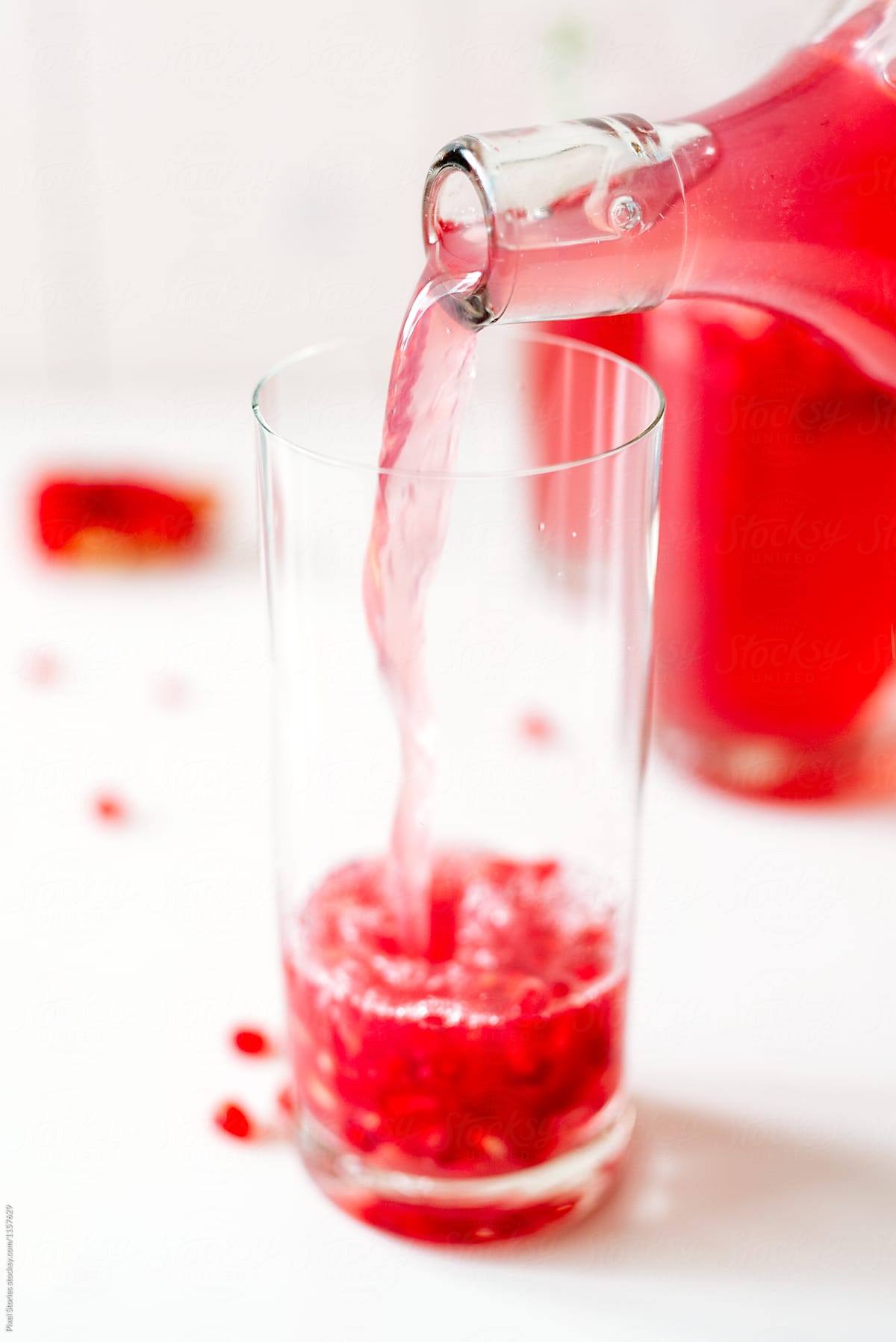 Pomegranate fizz red gin cocktails