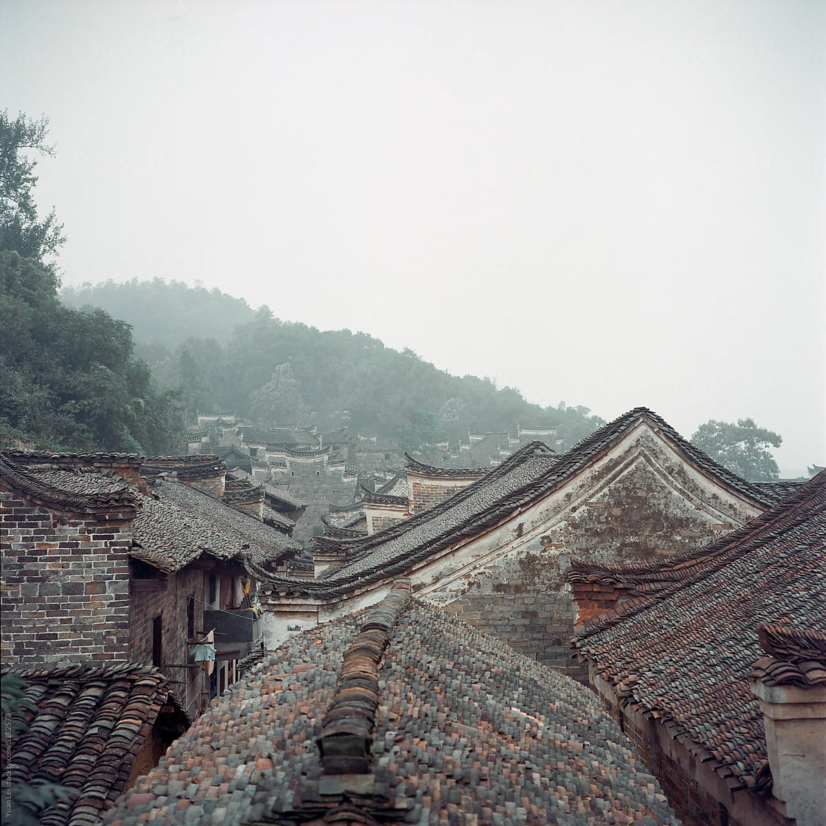 Roof of ancient buildings