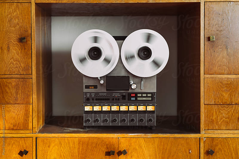 Vintage reel-to-reel tape recorder