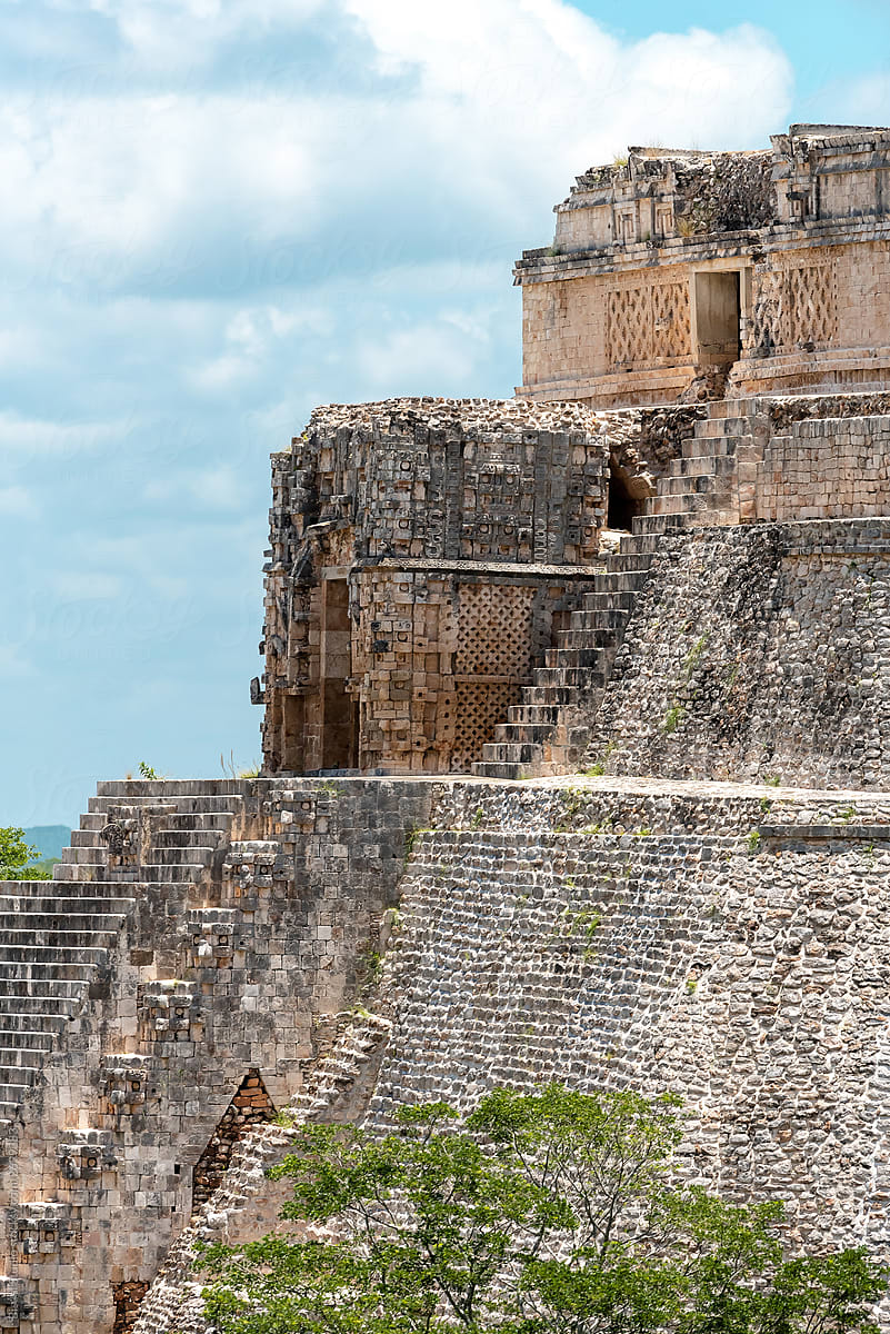 Mayan ruins on the jungle